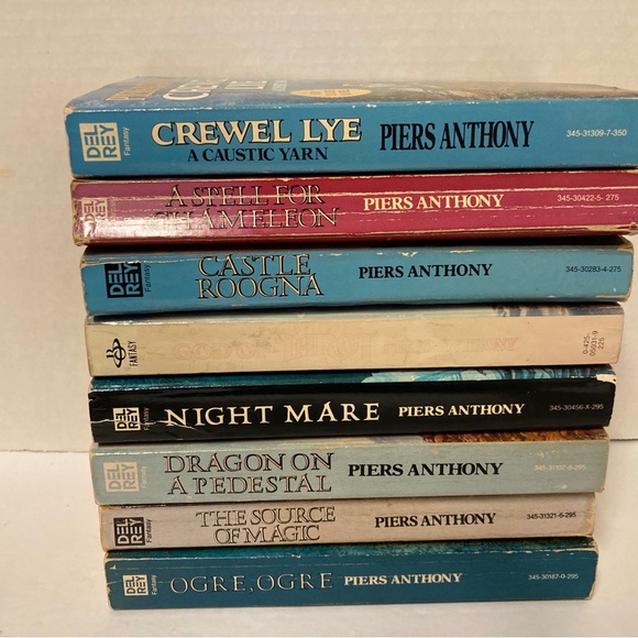 Other - Mixed Lot of 8 Piers Anthony Paperback Books Xanth Tarot 1980s